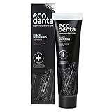 Ecodenta Aktivkohle Zahnpasta Ohne Fluorid I Schwarze Kohle Zahncreme Zahnaufhellung I Black Activated Charcoal Teeth Whitening Toothpaste 100ml