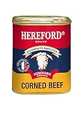 Hereford Corned Beef 340 g I gepökeltes Rindfleisch zerkleinert und in eigenem Saft gekocht I original Hereford Corned Beef I ausgewähltes Rindfleisch