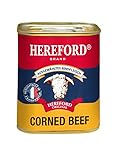 Hereford Corned Beef 340 g I gepökeltes Rindfleisch zerkleinert und in eigenem Saft gekocht I original Hereford Corned Beef I ausgewähltes Rindfleisch