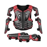 5 Stück Kinder-Brustschutz Motocross, Armanzug Für Kinder, Dirt-Cycling-Ausrüstung, Motocross-Reitschutz Mit Knie-, Ellenbogen-, Arm- Und Schulte, Brustpanzer Racing,für Outdoor Sport 4+ Jahre