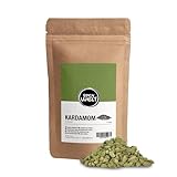 Spicy Welt Kardamom Ganz (250g) – Ganze Kardamomsamen in Premium-Qualität für Kochen, Backen & Getränke | Intensiv-Aromatischer Geschmack | 100% Naturrein, Ohne Zusätze