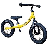 Banana GT - Kinder Laufrad Banana 12 Zoll Children Bike für Jungen und Mädchen, geeignet für Kinder von 2-5 Jahren, Laufrad 12 Zoll Jungen, Leicht, Robust - Ideal für Anfänger, in Gelb