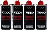Zippo Gas Benzin/Oil zum Nachfüllen GRATIS Crystal Balls (4X Zippo Benzin/Oil 125ml)