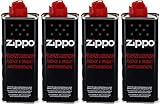 Zippo Gas Benzin/Oil zum Nachfüllen GRATIS Crystal Balls (4X Zippo Benzin/Oil 125ml)