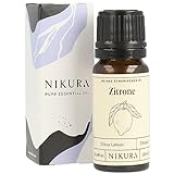 Nikura Zitronenöl - 10ml | Ätherisches Öl | 100% reines natürliches Öl | perfekt für Aromatherapie, Diffusoren, Ölbrenner