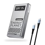 MOVE SPEED Laptop Powerbank 145W, 25000mAh Tragbares Ladegerät, USB-C 3-Port PD 3.0, LED-Digitalanzeige, Externer Akku für MacBook, Laptop, iPhone, Samsung, iPad, AirPods