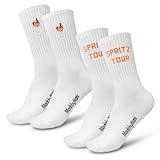 Made by Nami Lustige Socken Damen & Herren mit Motiv Aperol Spritz & Bier Festival Accessoires (DE/NL/SE/PL, Numerisch, 35, 40, Regular, Regular, Spritz Tour Aperol Set)