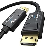 KabelDirekt – 8K DisplayPort Kabel & DP Kabel, mit spezieller A.I.S. Schirmung & offizieller VESA Zertifizierung – 2 m (für DP 1.4 Gaming-PC/Laptop/Grafikkarte/Monitor mit 4K@120Hz, 144Hz/165Hz/240Hz)