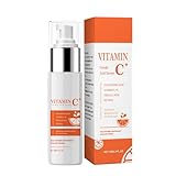 Vitamin C Serum für Gesicht, Anti-Aging Gesichtsserum gegen Falten & Dunkle Flecken für Empfindliche Haut, Natürliche Pflanzenextraktformel Zur Festlegung Der Elastizität (1, 1 pc)