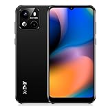 XGODY Handy Ohne Vertrag X18, Smartphone Günstig 4G Android 10 Neu Handy mit 4000mAh und 6.3'' Display,2GB+16GB 256GB Erweiterbar, Dual SIM Quad Core, 8MP+5MP, Face ID GPS Handy(Schwarz)