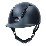 uvex suxxeed active - robuster Reithelm für Damen und Herren - individuelle Größenanpassung - optimale Belüftung - navy matt - 55-56 cm