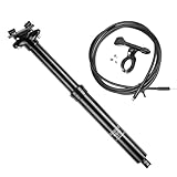 Fahrrad Dropper Sattelstütze, MTB Hydraulische Erwachsene Teleskopsattelstütze, 30,9/31,6mm Höhenverstellbare Aluminiumlegierung für Fahrrad MTB BMX, 395mm /345mm Länge