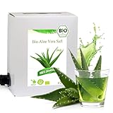 3 Liter Bio Aloe Vera Saft - 3 Monate Bio Aloe Vera Saftkur - ökologischer Aloe Verasaft in Premiumqualität in der praktischen 3 Liter Bag in Box Saftbox - nach Anbruch ungekühlt 3 Monate haltbar