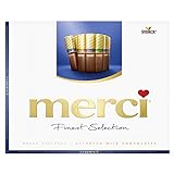 merci Finest Selection Helle Vielfalt – 1 x 250g – Gefüllte und nicht gefüllte Schokoladen-Spezialitäten