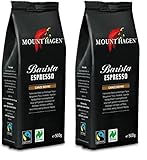Mount Hagen Bio Espresso Barista ganze Bohne FT Naturland 500g (Packung mit 2)