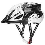 Fahrradhelm Erwachsene Damen Herren, Mit Abnehmbarem Visier und Polsterung, Verstellbarer Radhelm, für Mountainbike und Den Stadtverkehr (für Kopfgröße 57-62cm)