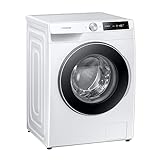 Samsung WW81T634ALEAS2 Waschmaschine, 8 kg, 1400 U/min, Ecobubble, AI Control-Bedienkonzept, WiFi SmartControl, SuperSpeed 59 Min, Weiß/Schwarz