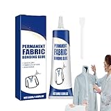Kleber für Stoff,Klarer Stoffkleber | Kleidungskleber Wasserfester Kleber | Superkleber-Stoffkleber, waschbarer Stoffreparaturkleber für Baumwolle, Denim, Leder, Polyester und alle Stoffe