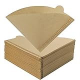 200 Stück Kaffeefilter papier, Größe 1, V-förmiger Kaffeefilter Kegel Kaffeefilter Coffee Papierfilter für Kaffeemaschinen Kaffeekanne Filterbecher (1-2 Tassen)