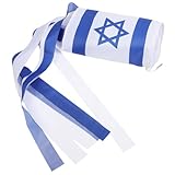 TOYANDONA Israel Gartendekoration Flagge Wetterfeste Leichte Stoffflagge Farbecht und Langlebig für Outdoor Festivals Partys Historische Events Garten und Hofdekoration