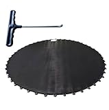 Andreas Dell Sprungmatte für Trampolin Ø 430 cm – Ersatz-Sprungtuch mit 96 Ösen für 16,5 cm Federn – Passend für runde Trampolingestelle – Wetterfest & UV-beständig – Inkl. Federspanner
