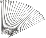 YIQI Stricknadeln, 14 Zoll (36 cm), Stricknadel-Set aus Edelstahl, bestehend aus 2,0 mm 2,5 mm 3,0 mm 3,5 mm 4,0 mm 4,5 mm 5,0 mm 5,5 mm 6,0 mm 7,0 mm 8,0 mm (11 Paar)