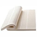 Latexmatratze 100% 90×80cm(35×31inch), Naturlatexmatratze Wabenporenbelüftung, Gegen Milbe Latex Matratze für Die Taille, Reduziert Schnarchen und Schlaflosigkeit,1in