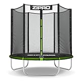 ZIPRO JumpPro Out Trampolin Outdoor, Gartentrampolin für Kinder, mit Außennetz, Wetterfest, UV-Schutz, Einfache Montage, Belastbar 100-150 kg, Ø 183/252/312/374/435/496 cm