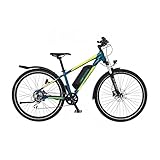 Fischer E-Bike ATB, Terra 2.1 Junior Elektrofahrrad für Jugendliche, RH 38 cm, Hinterradmotor 45 Nm, 48 V Akku, grün Glanz, 27,5 Zoll