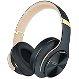 DOQAUS Bluetooth Kopfhörer Over Ear, Bis zu 90 Std Kabellose Kopfhörer mit 3 EQ-Modi, HiFi Stereo Faltbare Headset mit Mikrofon, weiche Ohrpolster für iPhone/ipad/Android/Laptops (Asphaltgrau)