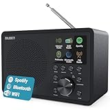 Internetradio WLAN | DAB+ Radio mit Bluetooth | DAB Plus Radio Küchenradio | Internet Radio WLAN mit DSP Lautsprecher | Digitalradio DAB Plus | Frontier Oktiv App Fernsteuerung | MAJORITY Touro