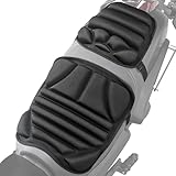 Gel-Sitzkissen: bequemes atmungsaktives Gelkissen, stoßdämpfender Motorradsitz, Fahrradsitzkissen, 2 Stück, mit flachem Schlitz-Design