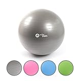 Apollo Gymnastikball 65cm | robuster Fitnessball und Sitzball Inkl. Pumpe | Rückenschonender Gymnastikball fürs Büro, Yoga | Ball fürs Workout - in 4 Farben