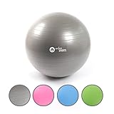 Apollo Gymnastikball 65cm | robuster Fitnessball und Sitzball Inkl. Pumpe | Rückenschonender Gymnastikball fürs Büro, Yoga | Ball fürs Workout - in 4 Farben