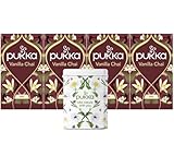 Pukka Tee, Bio-Gewürzteemischung 'Vanilla Chai', 4er Pack, 80 Teebeutel inkl. Pukka Dose