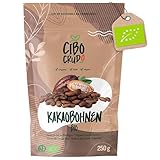 Kakaobohnen Roh Bio - 250g. Rohe Kakaobohnen Ungeröstet zum Essen aus Guatemala. Raw Cacao Beans Kakao Bohne Ganze Sorte Criollo. Bbiologischer Anbau.