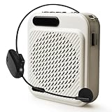 Sprachverstärker mit Mikrofon Kabellos, Wiederaufladbarer Tragbarer Bluetooth Lautsprecher mit Mikrofon Headset, Bund, 1200mAh Batterie, Mini Wireless Stimmverstärker für Trainer Lehrer Tourführer