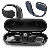 PEKKA True Wireless Open-Ear-Ohrhörer mit Ohrbügeln, Sportkopfhörer, Bluetooth 5.3, Kabellose Kopfhörer, Schwarz