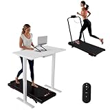 Devoko Laufband für Zuhause, Klappbar mit verstellbaren Armlehnen, 3-in-1 Walking Pad,Walking Pad mit 5% Steigung, Fernbedienung, LED-Display, Gehen, Joggen, Laufen fürs Homeoffice