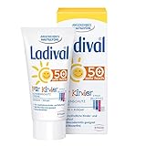 Ladival Kinder Sonnenschutz Creme für Gesicht und Hände LSF 50+ – Parfümfreie Sonnencreme für Kinder – ohne Farb- und Konservierungsstoffe – wasserfest – 1 x 50 ml