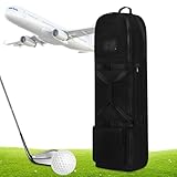 Mihauuke Golf Reisetasche,Verschleißfester Schlägerhalter Mit Rädern | wasserdichte Faltbare Tasche für Golfschläger & Kleidung Reise Flugpraxis