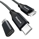 USB C auf Micro USB Kabel 0.5M USB C auf Small USB Adapter Android Ladekabel Kompatibel mit Samsung Galaxy S20/S9/S9+/S10 Huawei HTC LG