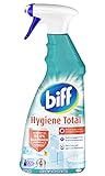 Biff Hygiene Total, Badreiniger, 750 ml, Sprühflasche, für alle Oberflächen im Bad, entfernt 99,9 % der Bakterien und speziellen Vieren*