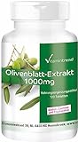 Olivenblattextrakt 1000mg - 120 vegane Tabletten - Hochdosiert - 20% Oleuropein | Vitamintrend®