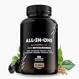 8-in-1 Kapseln mit Mumijo Shilajit & Ashwagandha - 120 Stk. - hochdosiert - mit Rosenwurz, Ginseng und Cordyceps