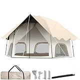 Chihee Camping Zelte Pop-Up Stand-up Zelt, Familien-Kabinenzelt mit Markise Veranda 4-Personen Outdoor-Zelt mit Bildschirm Raum große Kapazität, Wasserdicht und Winddicht, einfacher Aufbau, Wandern