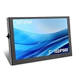 JniTyOpt 5 Zoll WSVGA 1024 * 600 High Pixel Display 100% SRGB ohne Touch Panel HDMI-kompatibles Modul für Raspberry Pi 3/3B/3B+/4/4B Orange Pi Banana Pi Mini PC