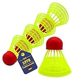 BEST SPORTING Speed-Badminton Bälle Set I 5 Highspeed Federbälle aus Nylon I Power-Badminton Set bestehend aus 5 Bällen I Highspeed Badminton Bälle für optimales Flugverhalten I Badminton-Zubehör