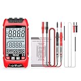 Weytoll Digitales Multimeter LCD-Display mit Hintergrundbeleuchtung Tragbares Multimeter Professionelle Temperaturmessgerät True RMS Spannungswiderstand Frequenztester