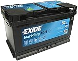 Exide EK800 12V 80Ah 800A AGM VRLA Autobatterie MINI 61217555719-3 Jahre Garantie (bitte vor dem Kauf die GröÃŸe überprüfen)